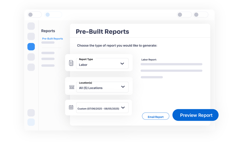 Pre-Built Reports Business Manager